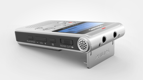 Fold-out stand for even better sound pick up