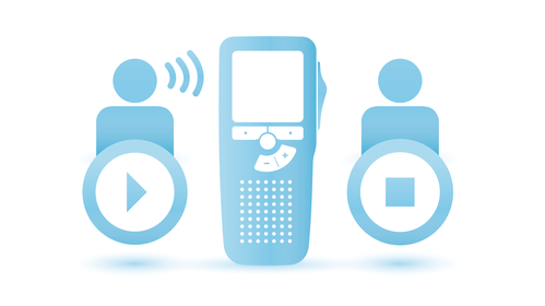 Voice-activation function for hands-free recording