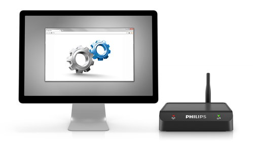Webbrowser-Schnittstelle für eine einfache und schnelle Einrichtung und Konfiguration