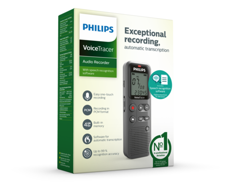 VoiceTracer audiorecorder met spraakherkenningssoftware