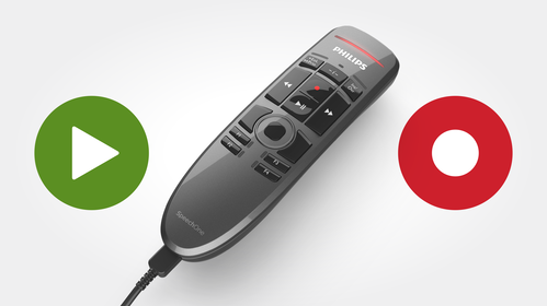 Professional recording control for getting dictations done even quicker
