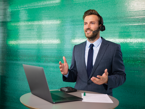 Auriculares inalámbricos de dictado SpeechOne