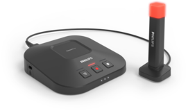 Base de conexión y luz de estado SpeechOne
