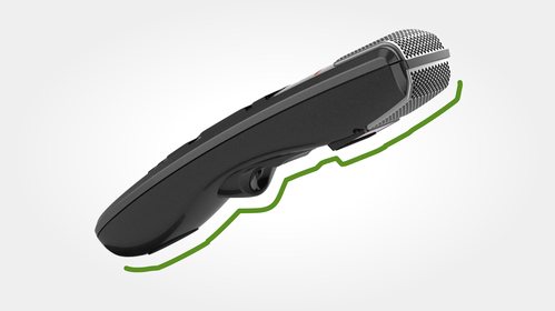 Ergonomisch gevormd voor een perfecte ligging in de hand
